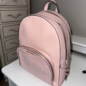 Michael Kors Jaycee Leather Backpack - New With Tags - Powder Blush
